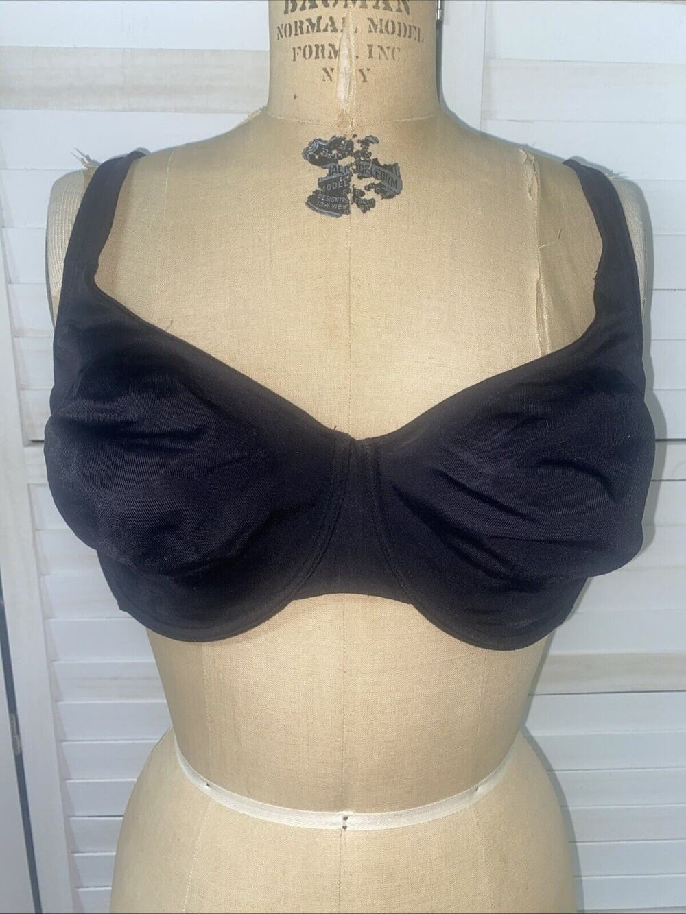 Avenue Body Black Size 42DD Underwire Unlined Bra Stretch Full Coverage